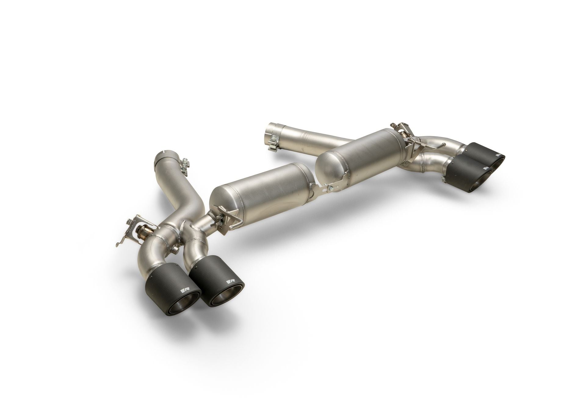 Sport Exhaust Bundle for BMW M5 F90 Silencer (089618 0500LR) | 4x 102mm Black Chrome Straight Cut Tips