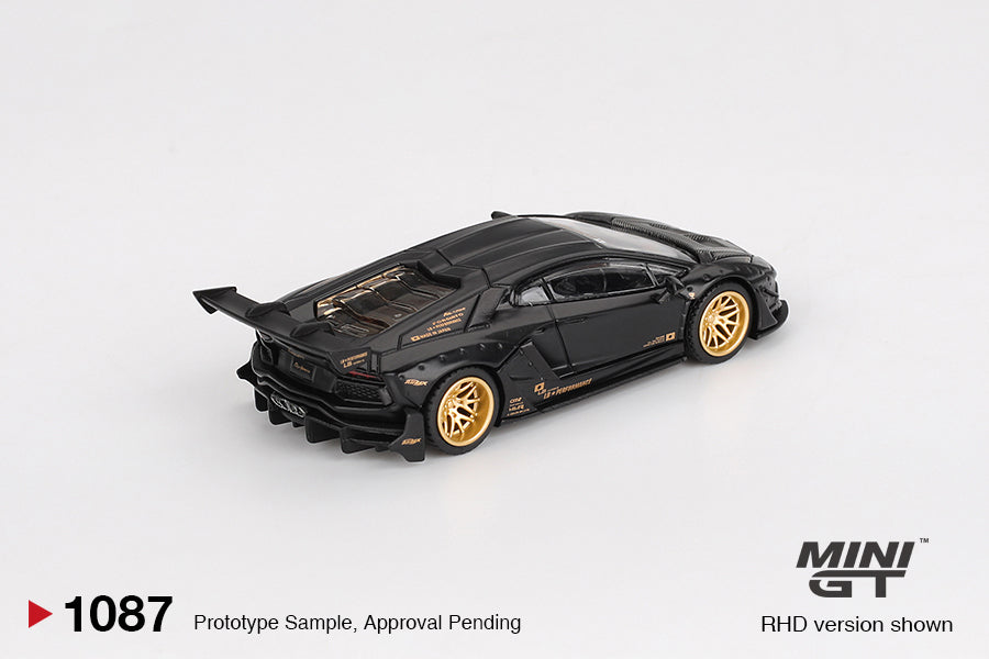 Mini GT - 1/64 Lamborghini Aventador LB WORKS Limited Edition MATTE BLACK 2025