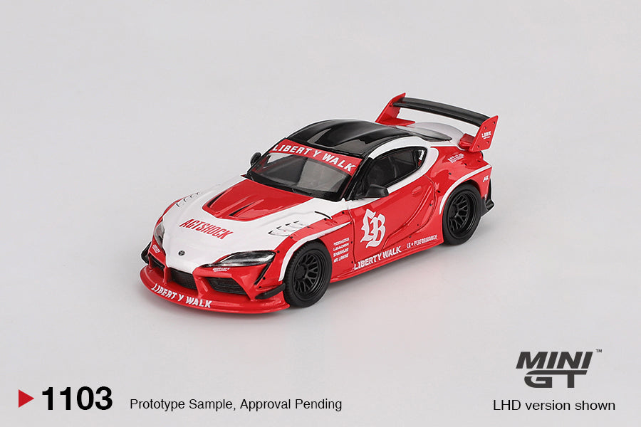 Mini GT - 1/64 Toyota GR Supra LB-WORKS RED/WHITE 2025
