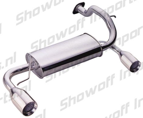 Honda CRX 88-91 Stainless Axle Back Twin Exhaust System [SIX]