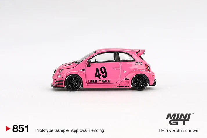 MINI GT - 1/64 Fiat Abarth Abas Works PINK