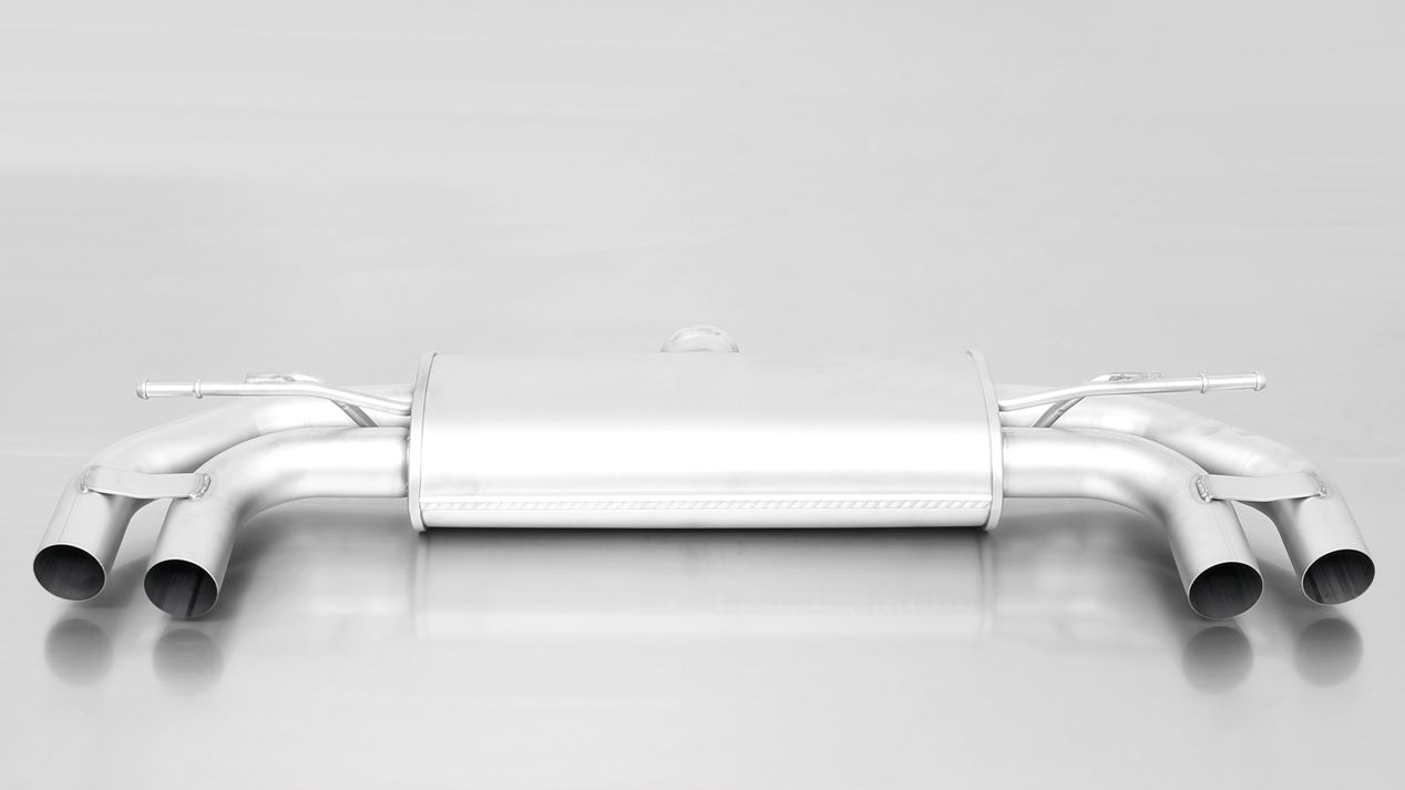 Axle-Back Exhaust System for Seat Leon 5F 3 FR Silencer (954112 1600) | 4x 84mm Full Carbon Tips