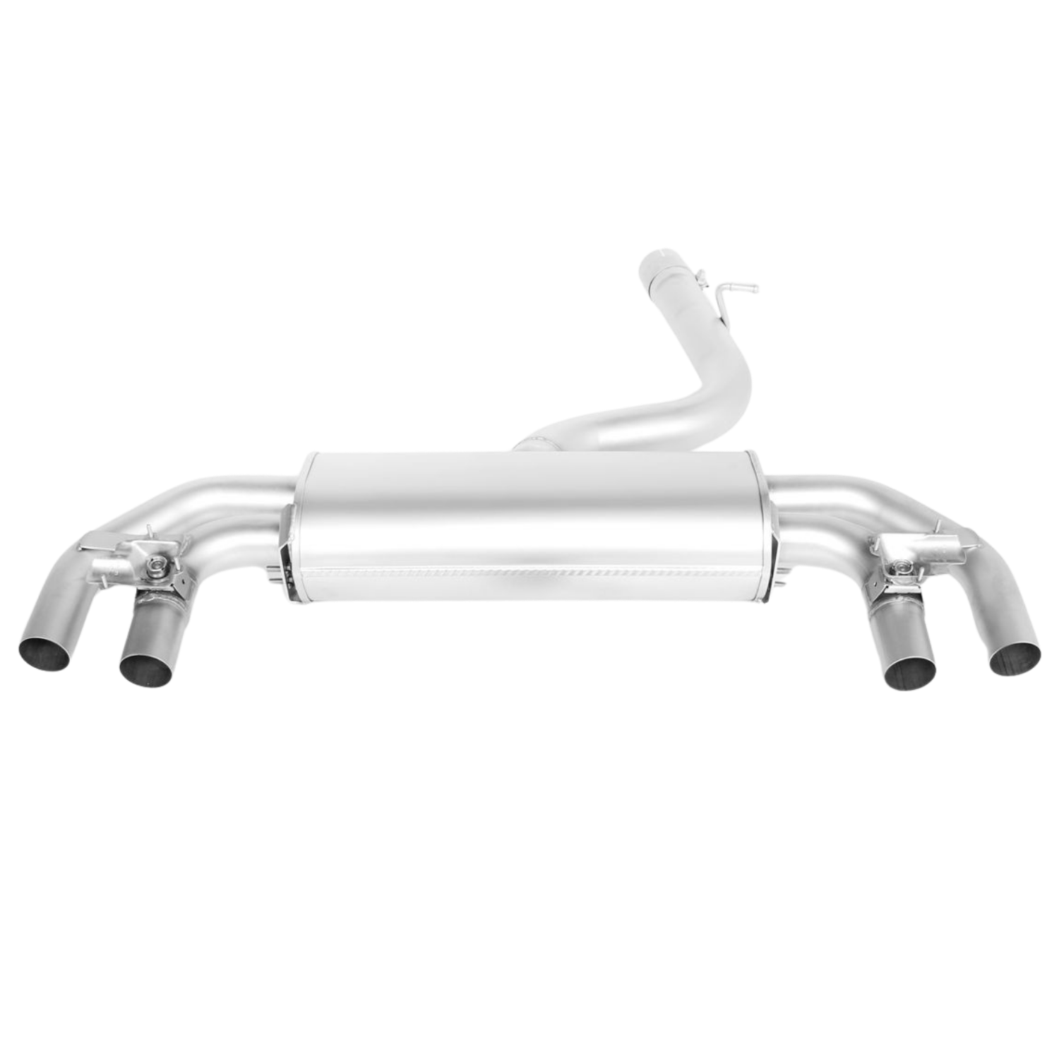 Sport Exhaust for VW Golf 7 AU Facelift Resonated | 4x 100mm Titanium Brushed Tips