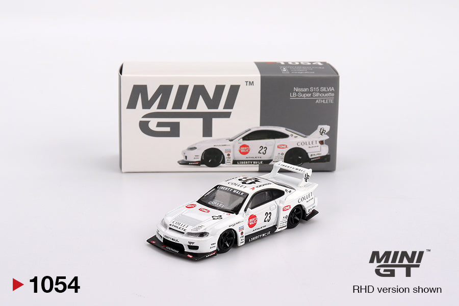 Mini GT - 1/64 Nissan Silvia S15  Super Silhoutte WHITE ATHLETE