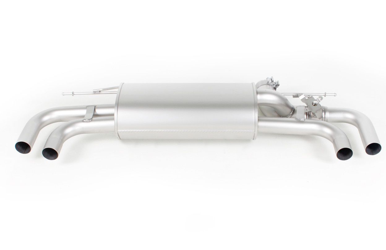 Sport Exhaust System for BMW 5 Series G30/G31 (G5L) 540i/x 4x 102mm Black Chrome Rolled Edge Tips