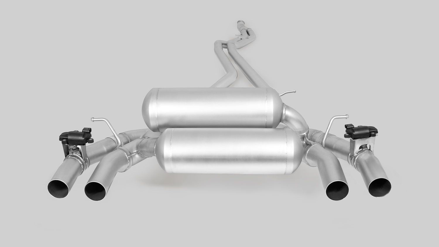 Cat-Back System L/R for BMW M2 F87 Coupe 4x 102mm Black Chrome Straight Cut Tips