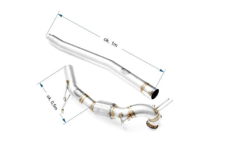 Audi A3 96+/VW Golf VI 08-13 Downpipe 76mm