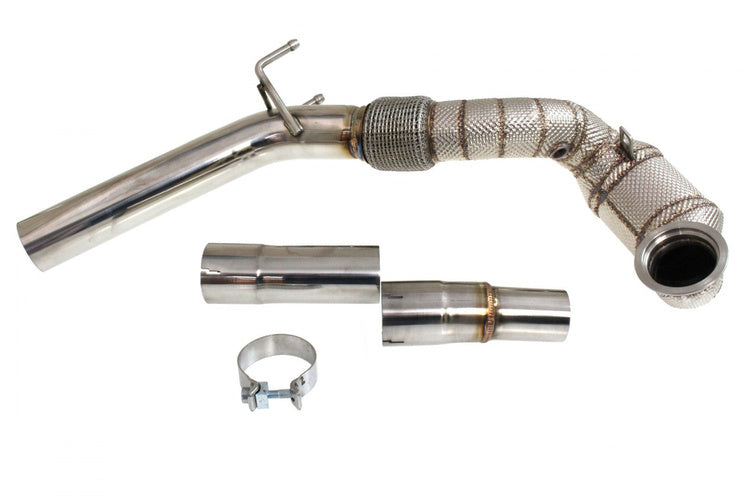 VW Golf VII GTI 12-20 Performance Downpipe+Heat Shield 72mm