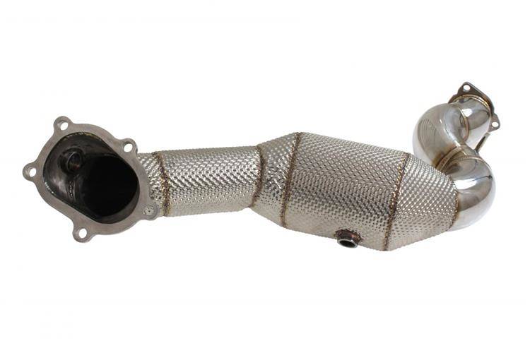 Audi RS6 C7 S6 4.0 TFSI V8 02+ Downpipe+Heat Shield 63mm V2