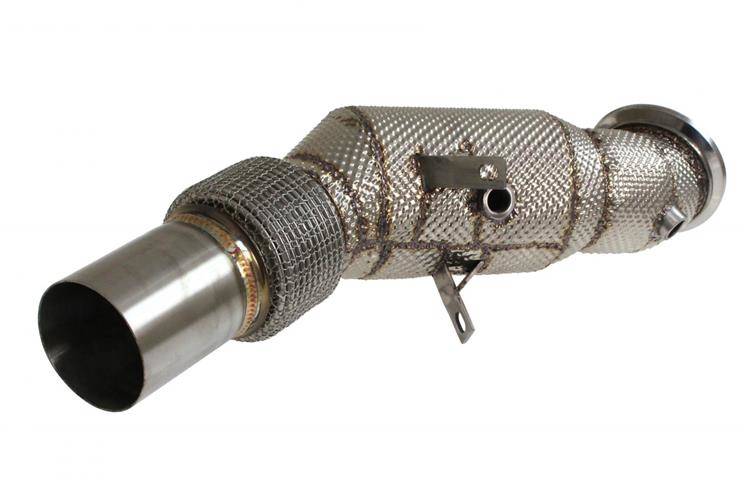 BMW B48 F30 340i F32 440i 13-20 Downpipe+Heat Shield 85mm