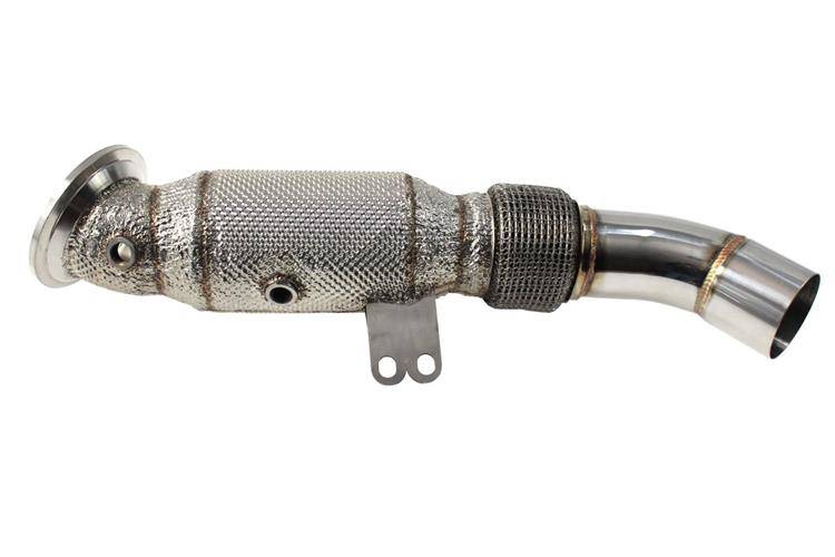 BMW B58 F30 340i F32 13-20 Downpipe+Heat Shield 85mm