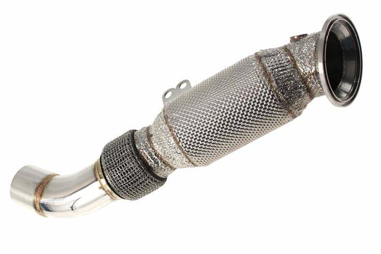 BMW B58 F30 340i F32 13-20 Downpipe+Heat Shield 85mm