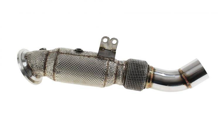 BMW B58 F30 340i F32 13-20 Downpipe+Heat Shield 85mm