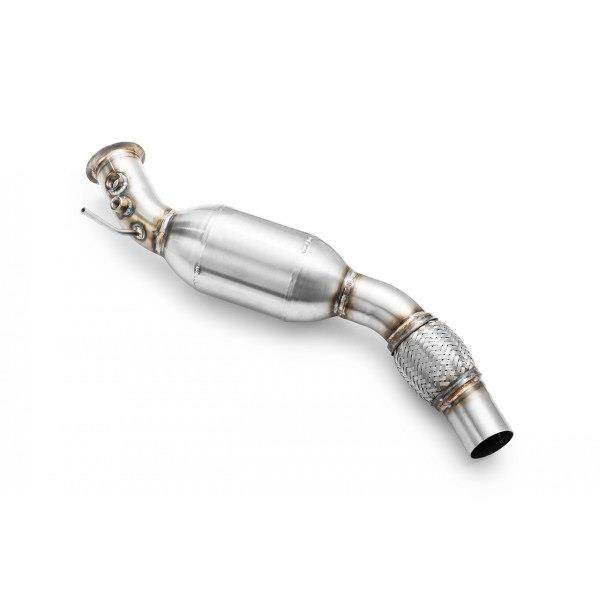 BMW E81 E87 E82 E88 04-11 Muffler + Downpipe 63.5mm