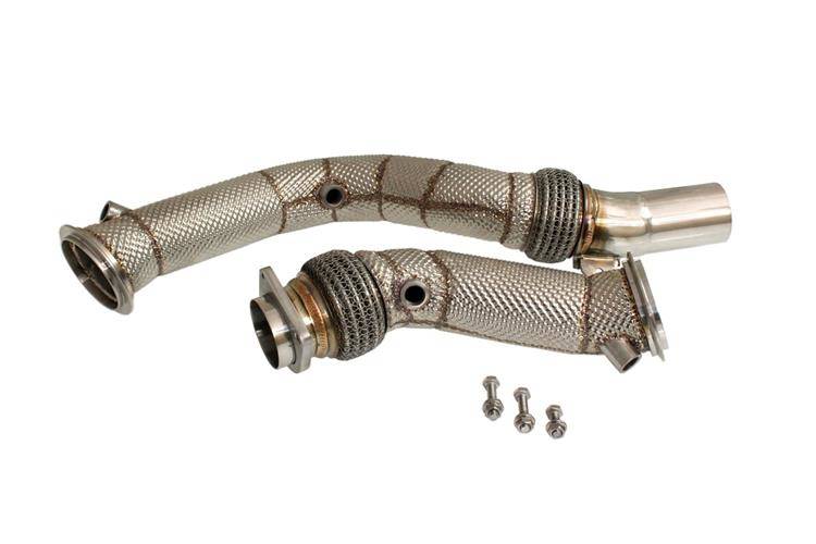 BMW F82 F83 M4 S55 13-17 Downpipe+Heat Shield 105mm V2