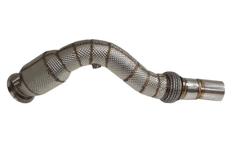 BMW F82 F83 M4 13-17 cat 200cell Downpipe+Heat Shield 105mm
