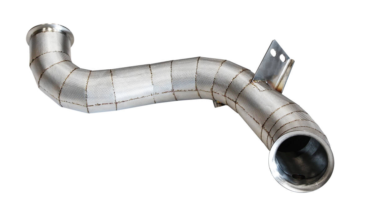 Mercedes W213 M178 E63 AMG 17-23 Downpipe+Heat Shield 76mm