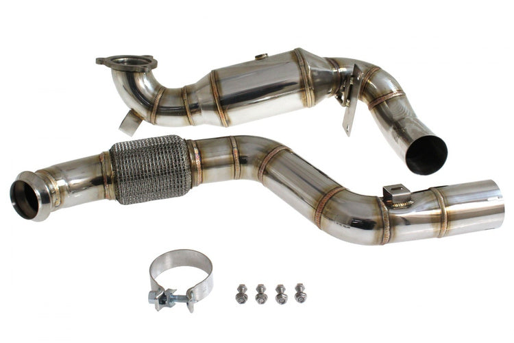 BMW F Series 650I N63 S63 12-17 Downpipe+Heat Shield 76mm
