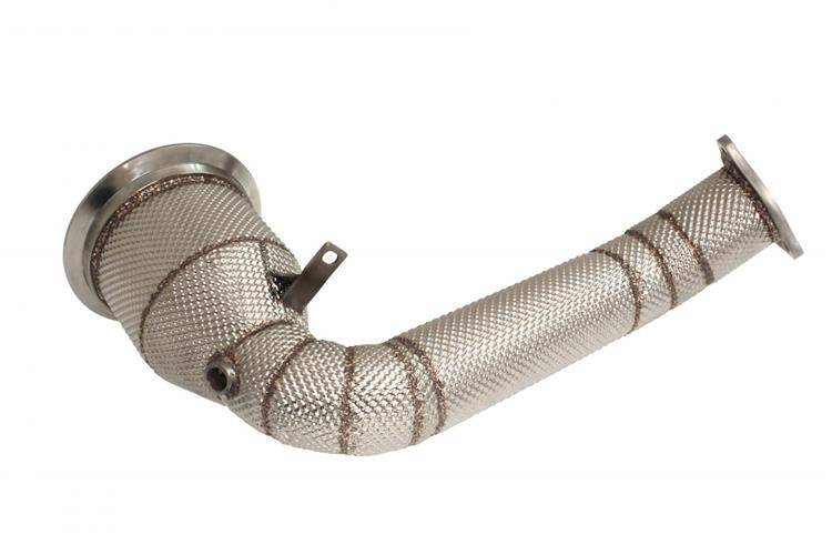 Porsche Panamera 971 13-18 3.0T Downpipe+Heat Shield 75mm