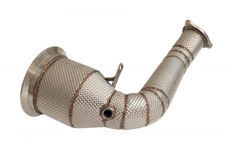 Porsche Panamera 971 13-18 3.0T Downpipe+Heat Shield 76mm
