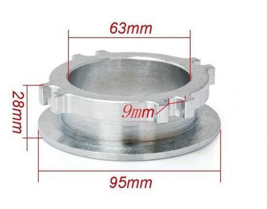 Uni T03 4 bolts 2.5 V-Band Stainless Steel Downpipe