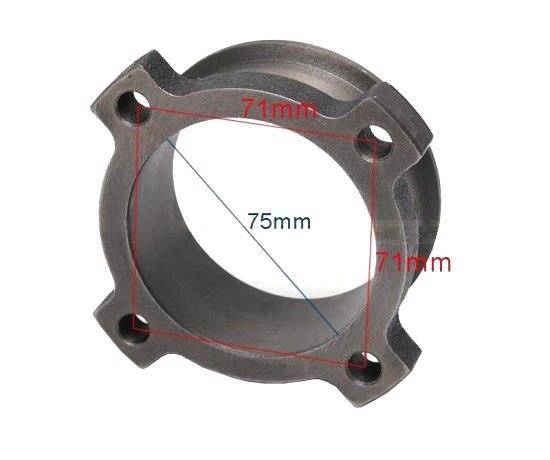 Uni T03 4 bolts 3" V-Band cast Performance Downpipe