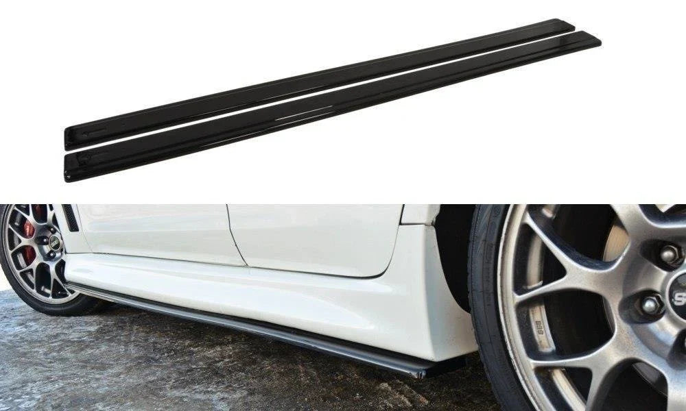 Side Skirts Diffusers Mitsubishi Lancer Evo X - Gloss Black