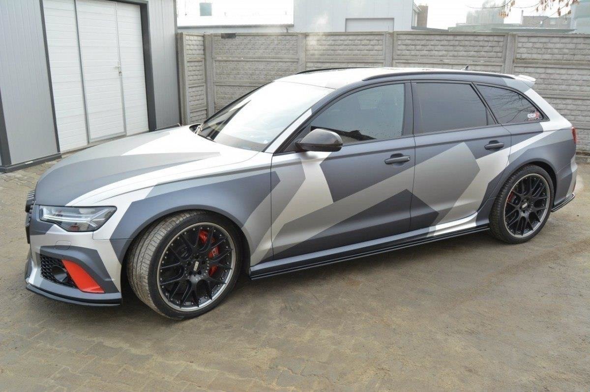 Side-Skirts-Diffusers-Audi-RS6-C7-/-C7-FL---Gloss-Black