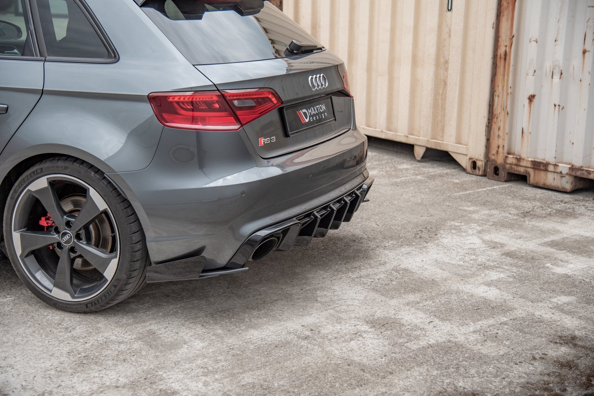 Rear-Side-Flaps-Audi-RS3-8V-Sportback---Gloss-Black