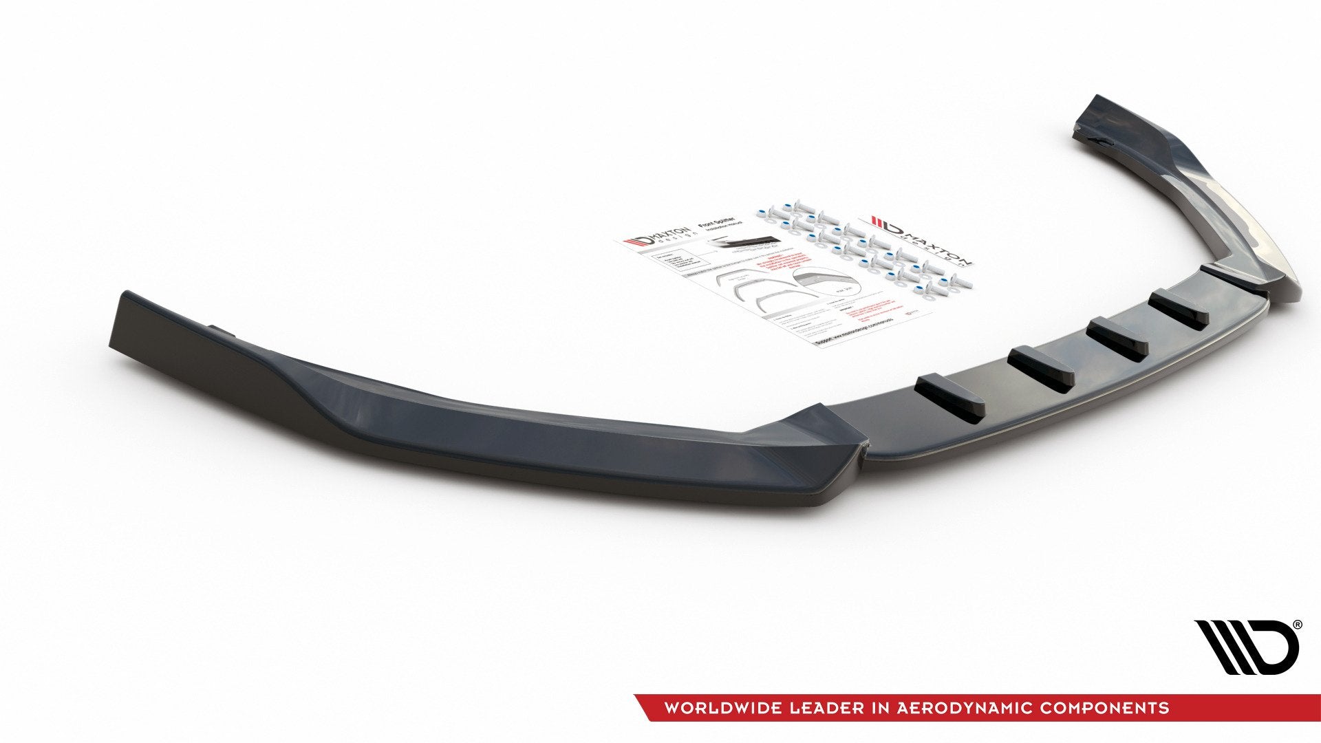 Front-Splitter-V.7-Ford-Focus-ST-/-ST-Line-MK4---Gloss-Black
