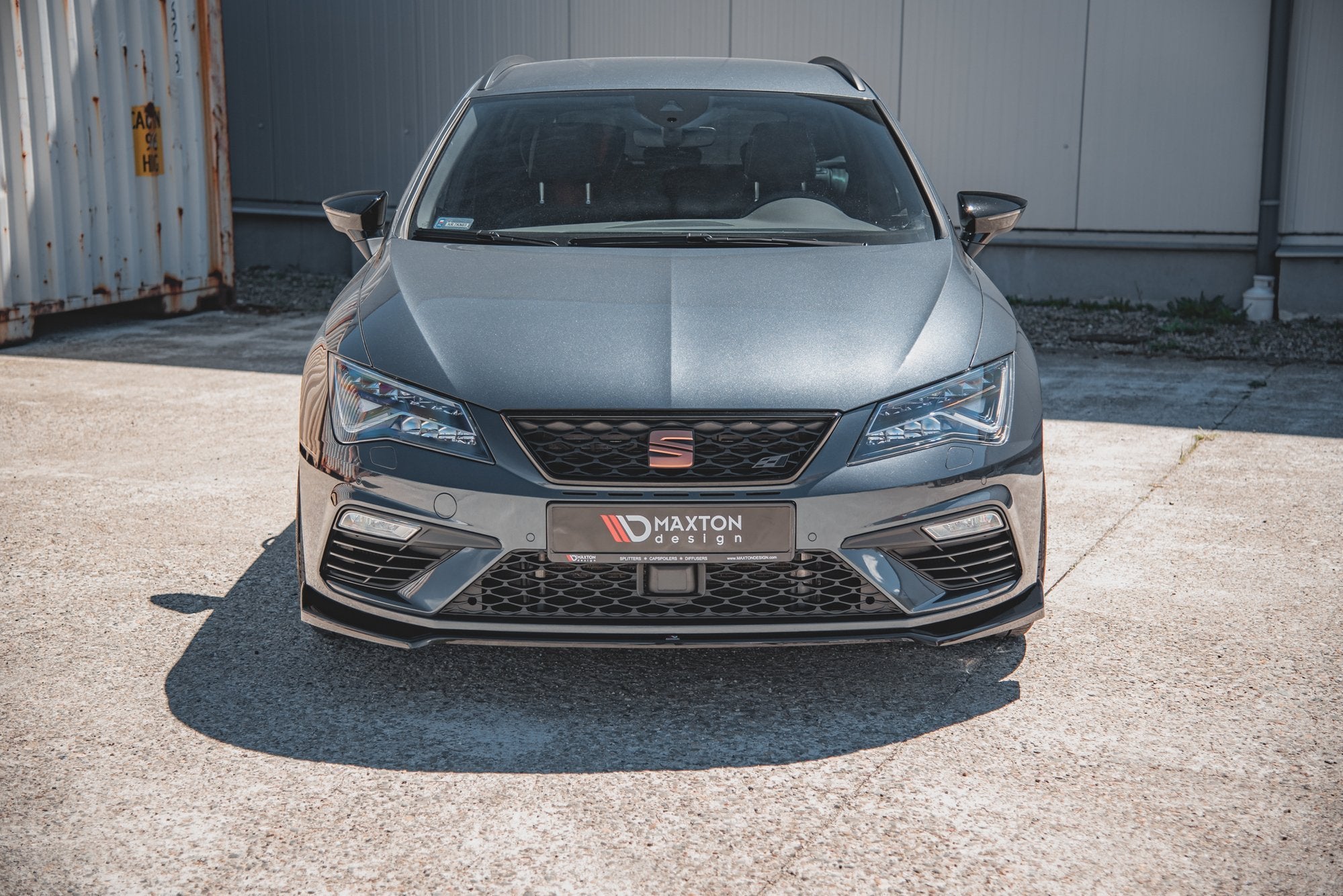 Front-Splitter-V.7-Seat-Leon-Cupra-/-Fr-MK3-FL---Gloss-Black