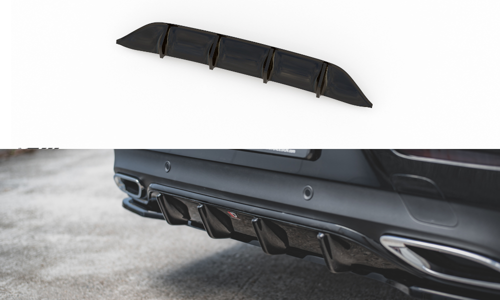 Rear-Valance-Mercedes-Benz-CLS-AMG-Line-C257---Gloss-Black