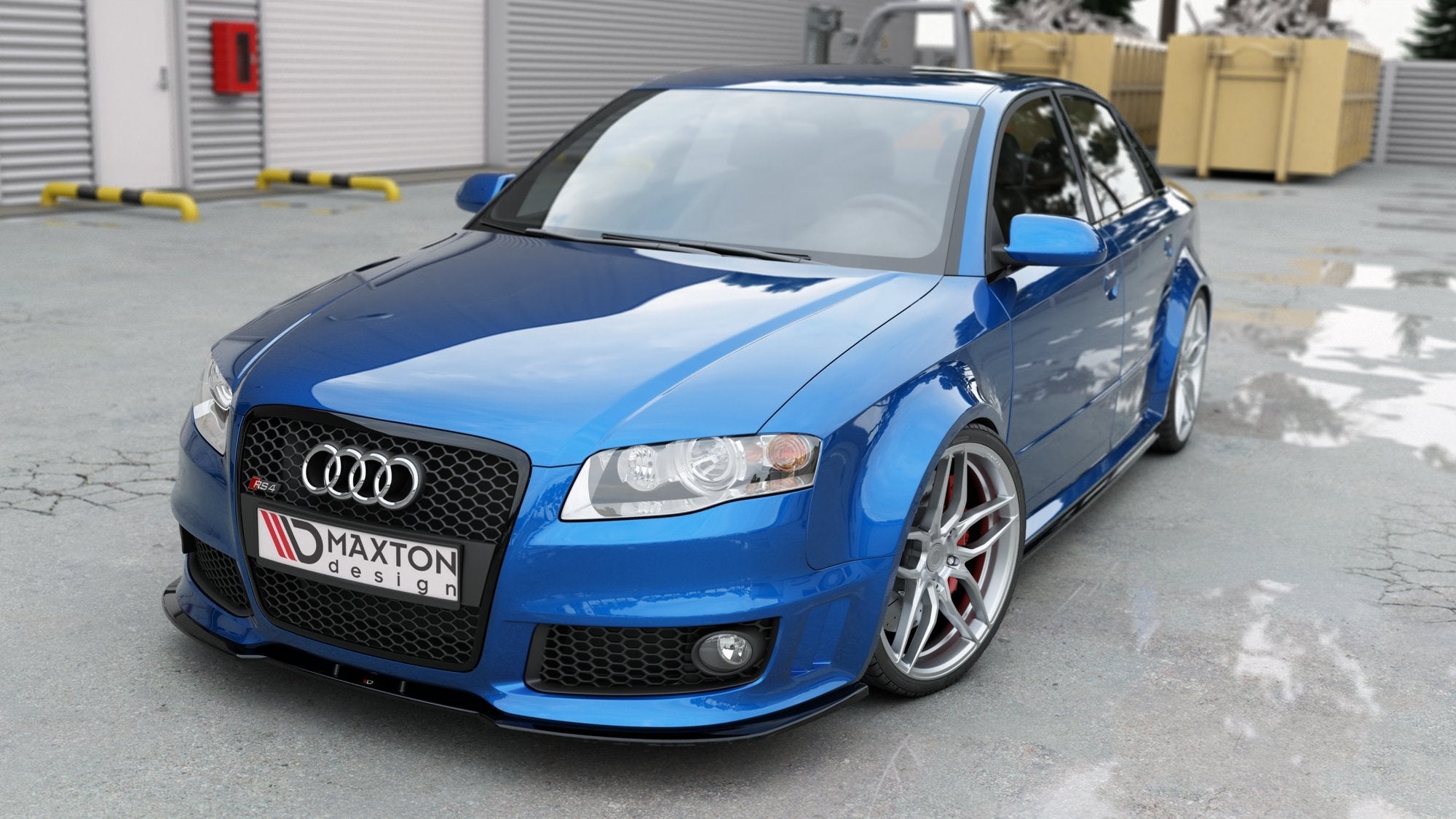 Front-Splitter-V.2-Audi-RS4-B7---Gloss-Black