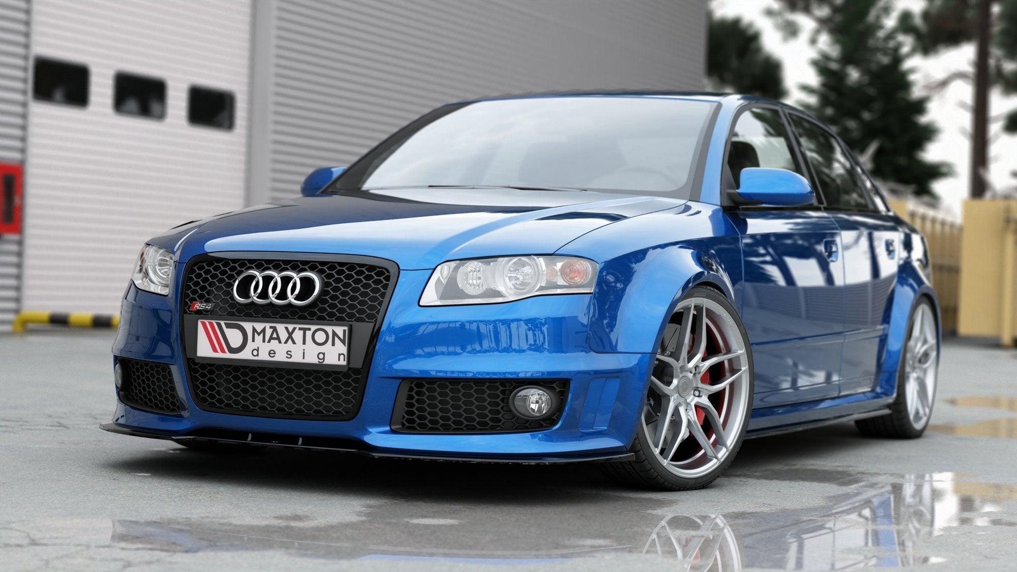 Front-Splitter-V.2-Audi-RS4-B7---Gloss-Black