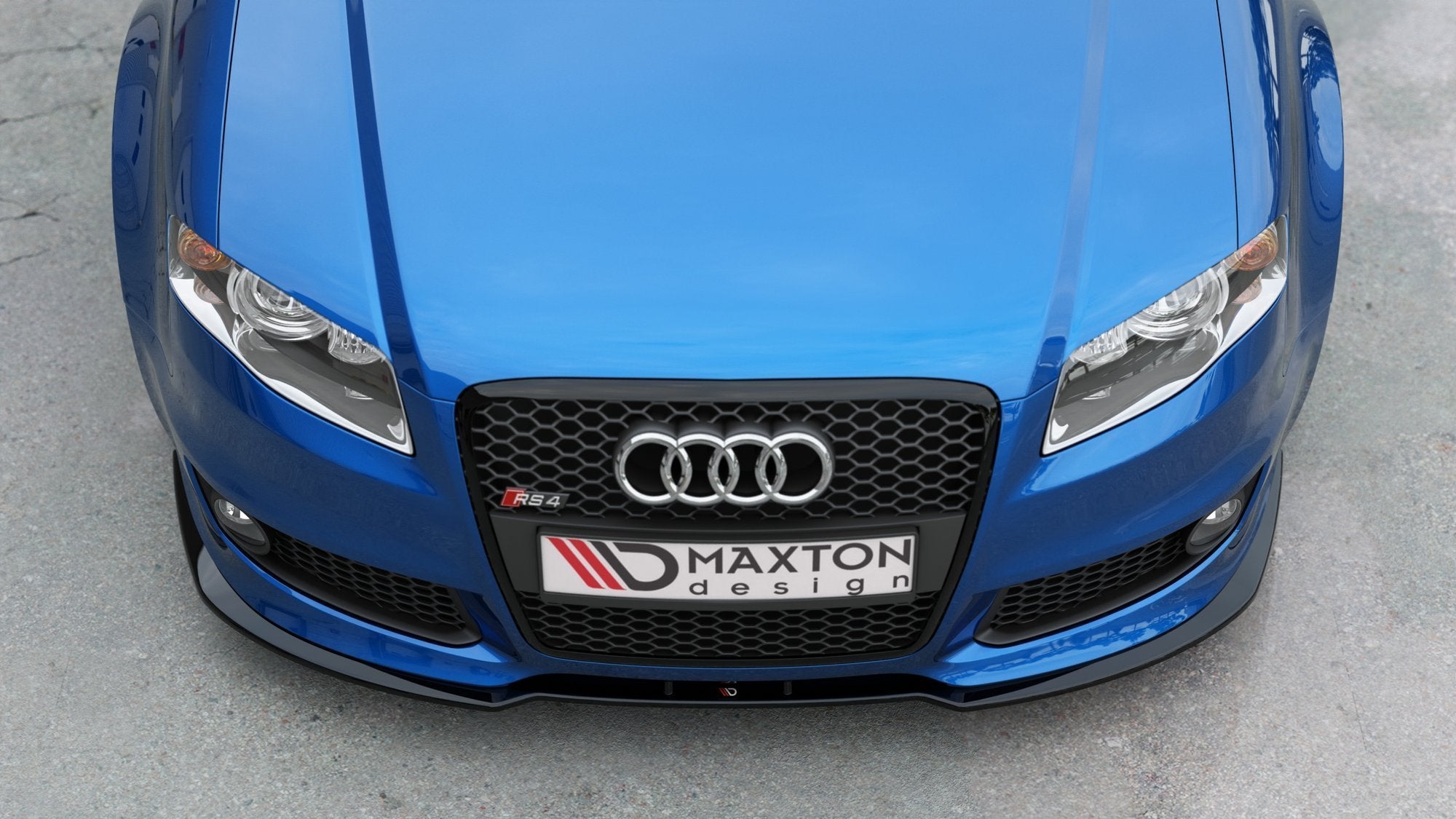 Front-Splitter-V.2-Audi-RS4-B7---Gloss-Black