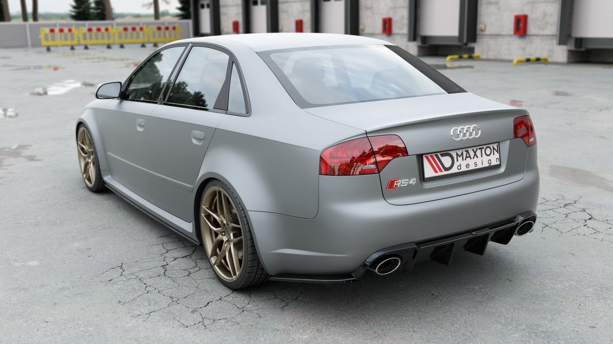 Rear-Valance-Audi-RS4-B7---Gloss-Black