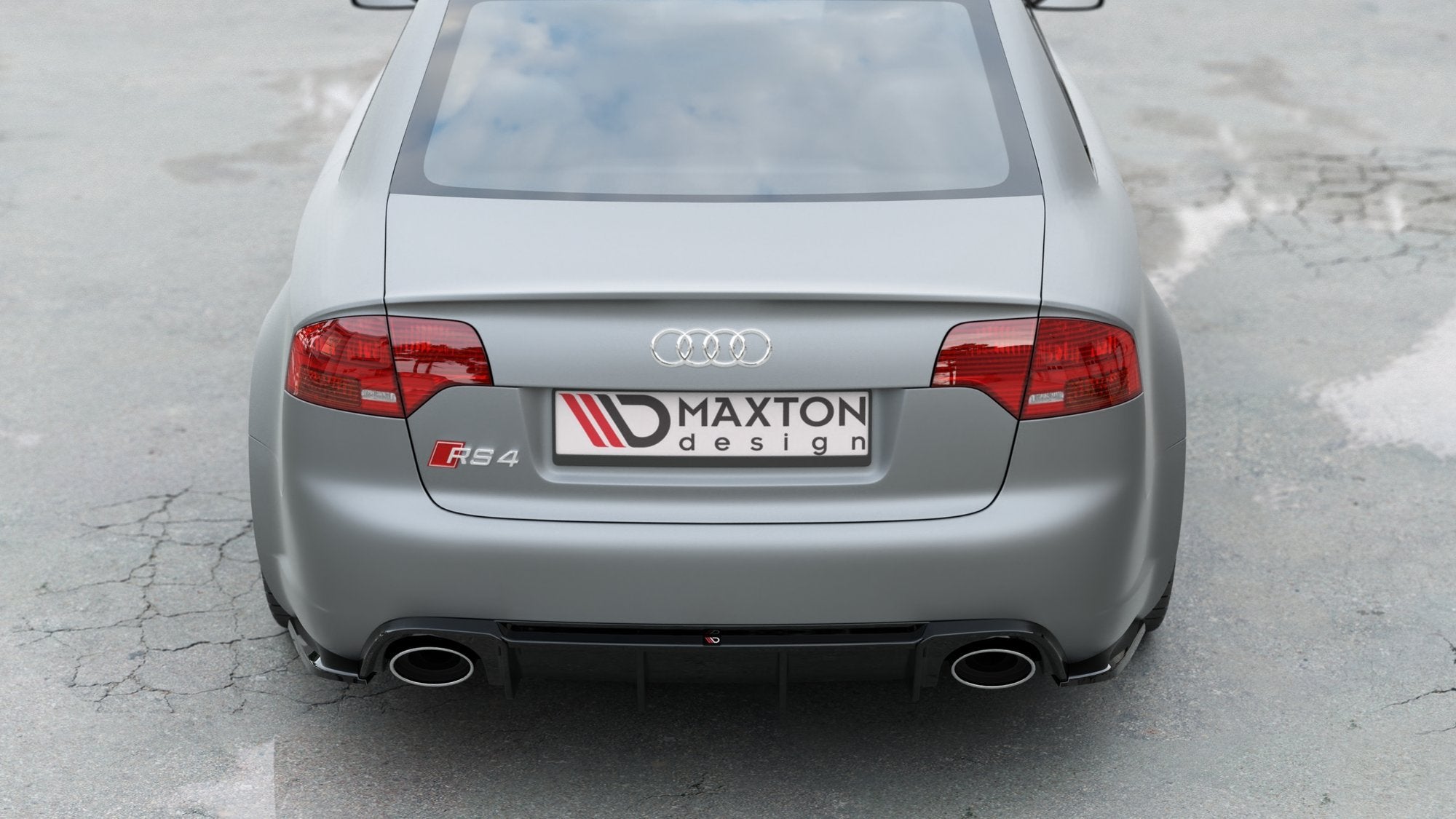Rear-Valance-Audi-RS4-B7---Gloss-Black