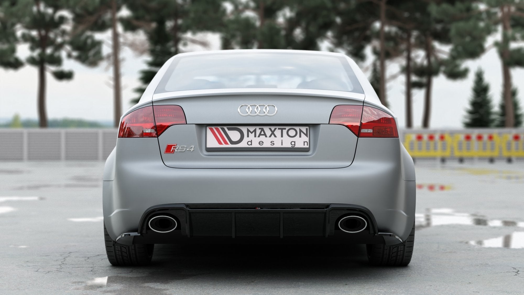 Rear-Valance-Audi-RS4-B7---Gloss-Black