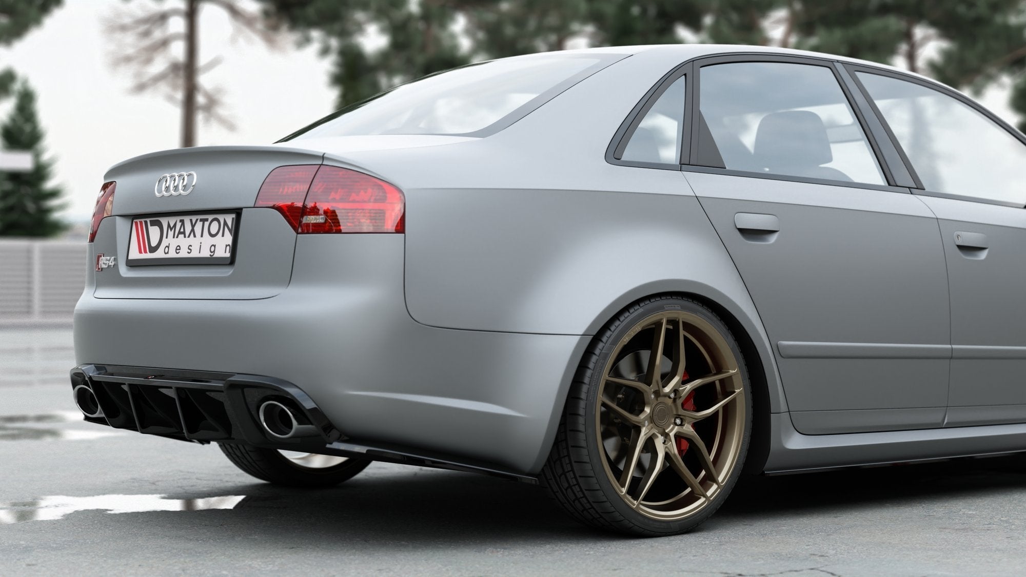 Rear-Side-Splitters-V.2-Audi-RS4-Sedan-B7---Gloss-Black