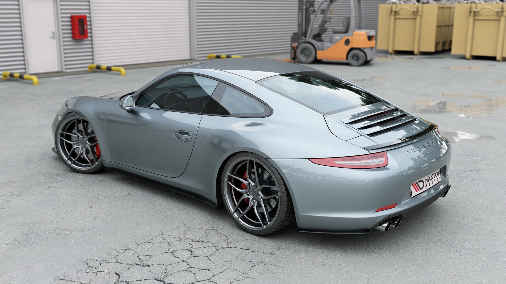 Side-Skirts-Diffusers-Porsche-911-Carrera-991---Gloss-Black