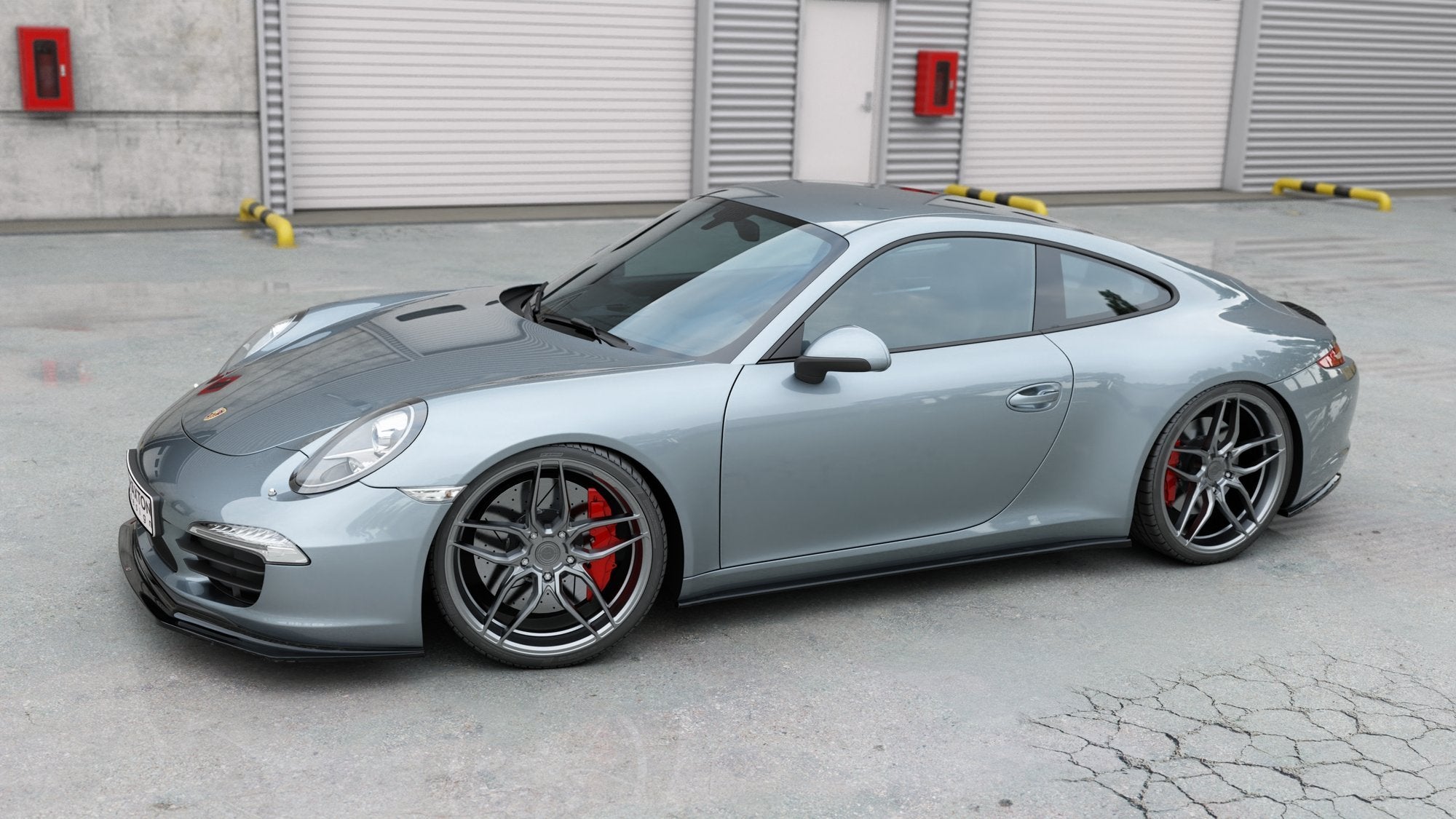 Side-Skirts-Diffusers-Porsche-911-Carrera-991---Gloss-Black
