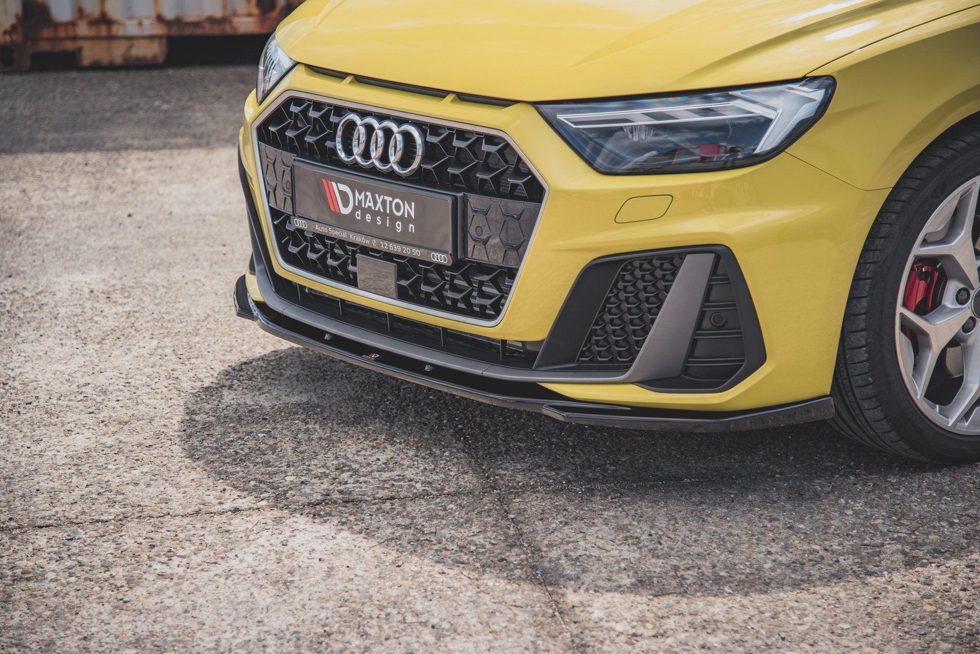 Front-Splitter-V.2-Audi-A1-S-Line-GB---Gloss-Black