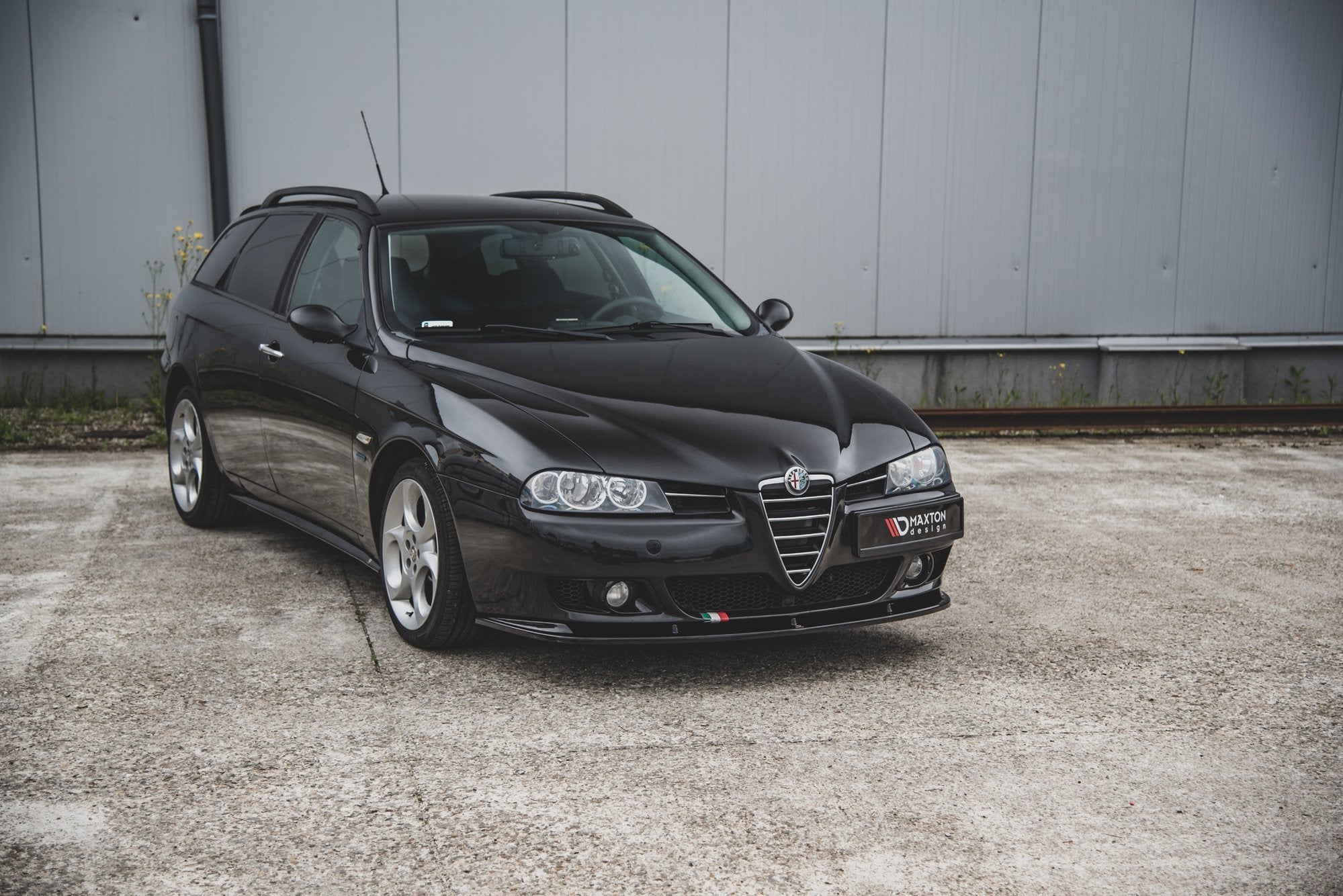 Front-Splitter-Alfa-Romeo-156-Facelift---Gloss-Black