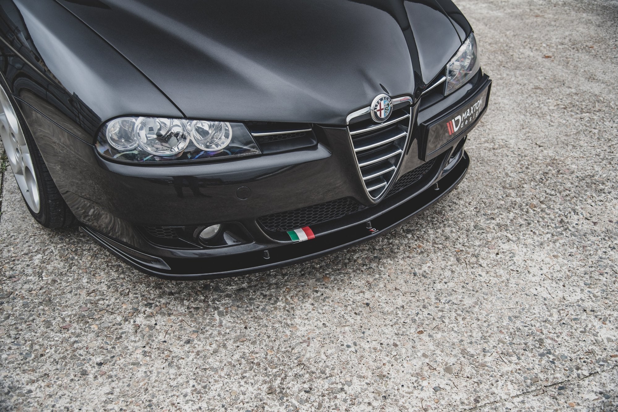 Front-Splitter-Alfa-Romeo-156-Facelift---Gloss-Black