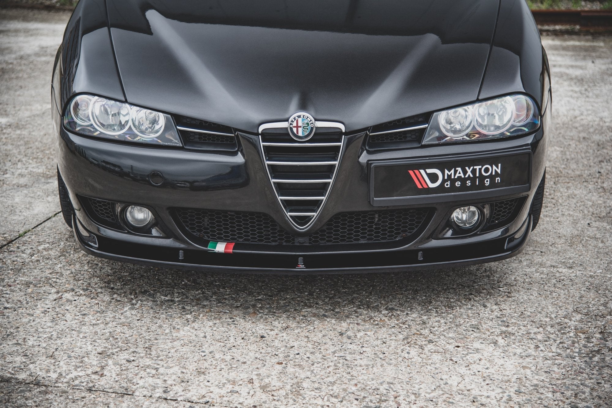 Front-Splitter-Alfa-Romeo-156-Facelift---Gloss-Black