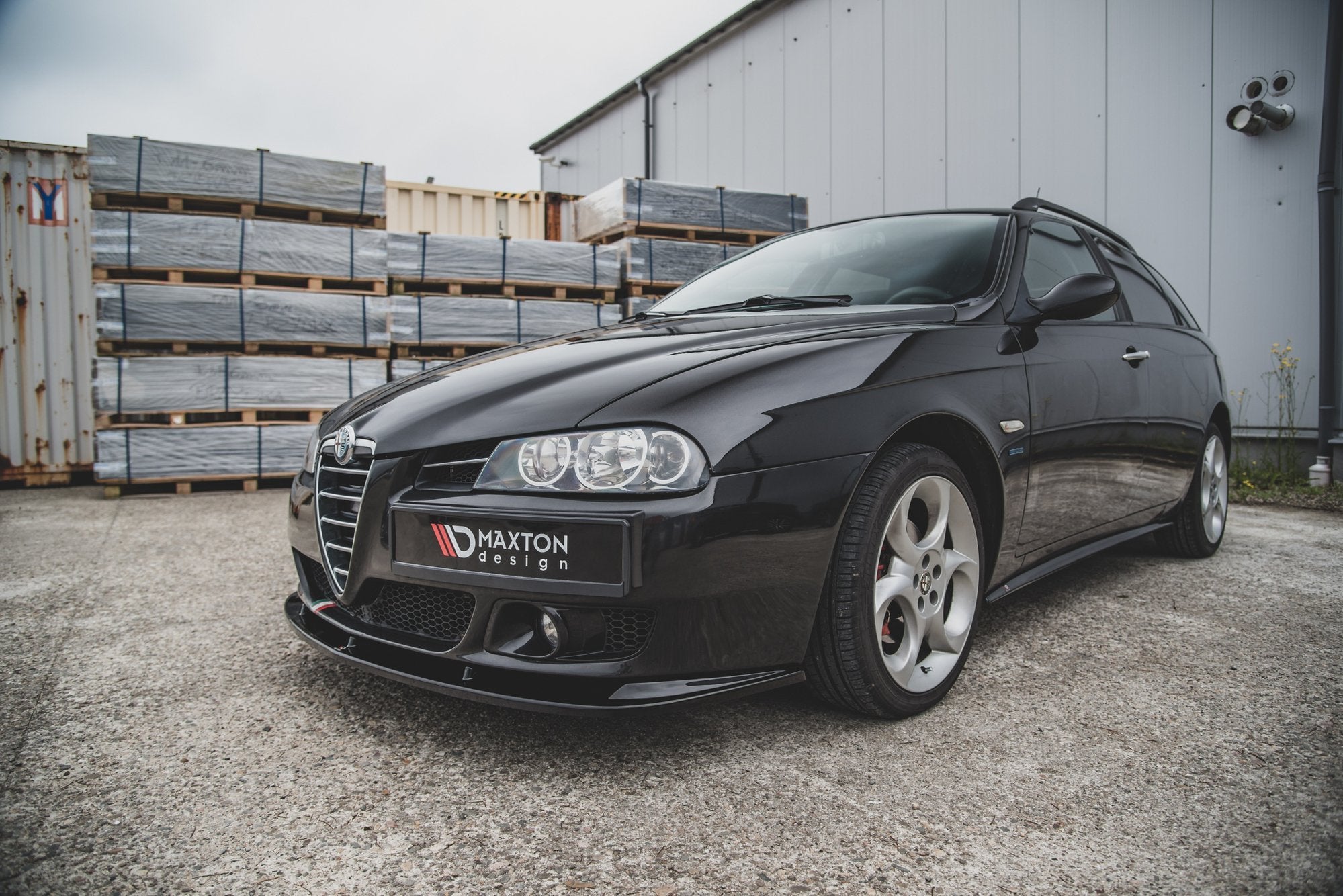 Front-Splitter-Alfa-Romeo-156-Facelift---Gloss-Black