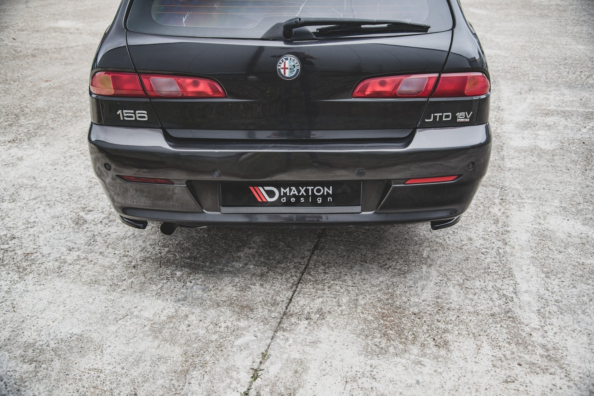 Rear-Side-Splitters-Alfa-Romeo-156-SW-Facelift---Gloss-Black