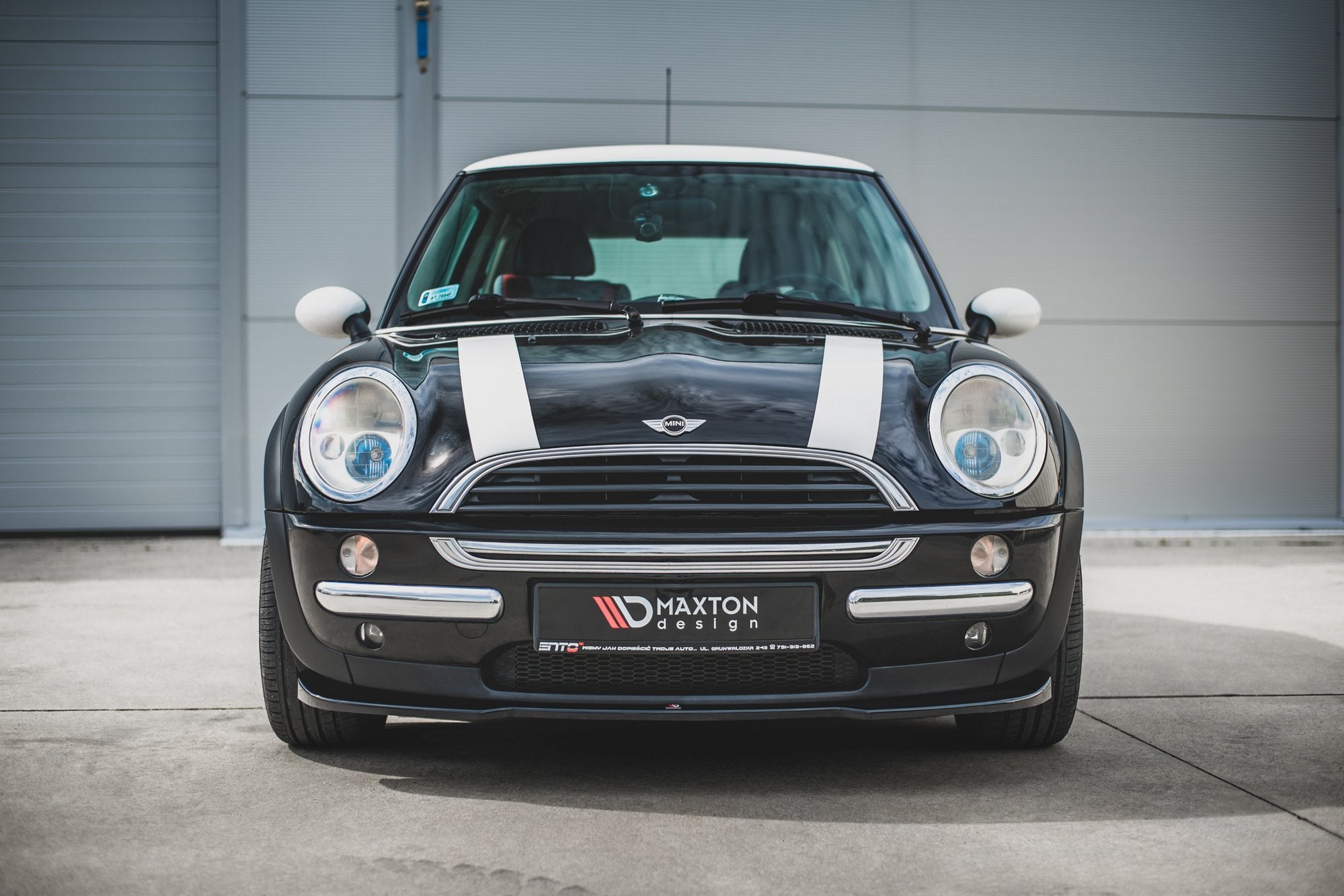 Front-Splitter-Mini-Cooper-/-One-R50---Gloss-Black