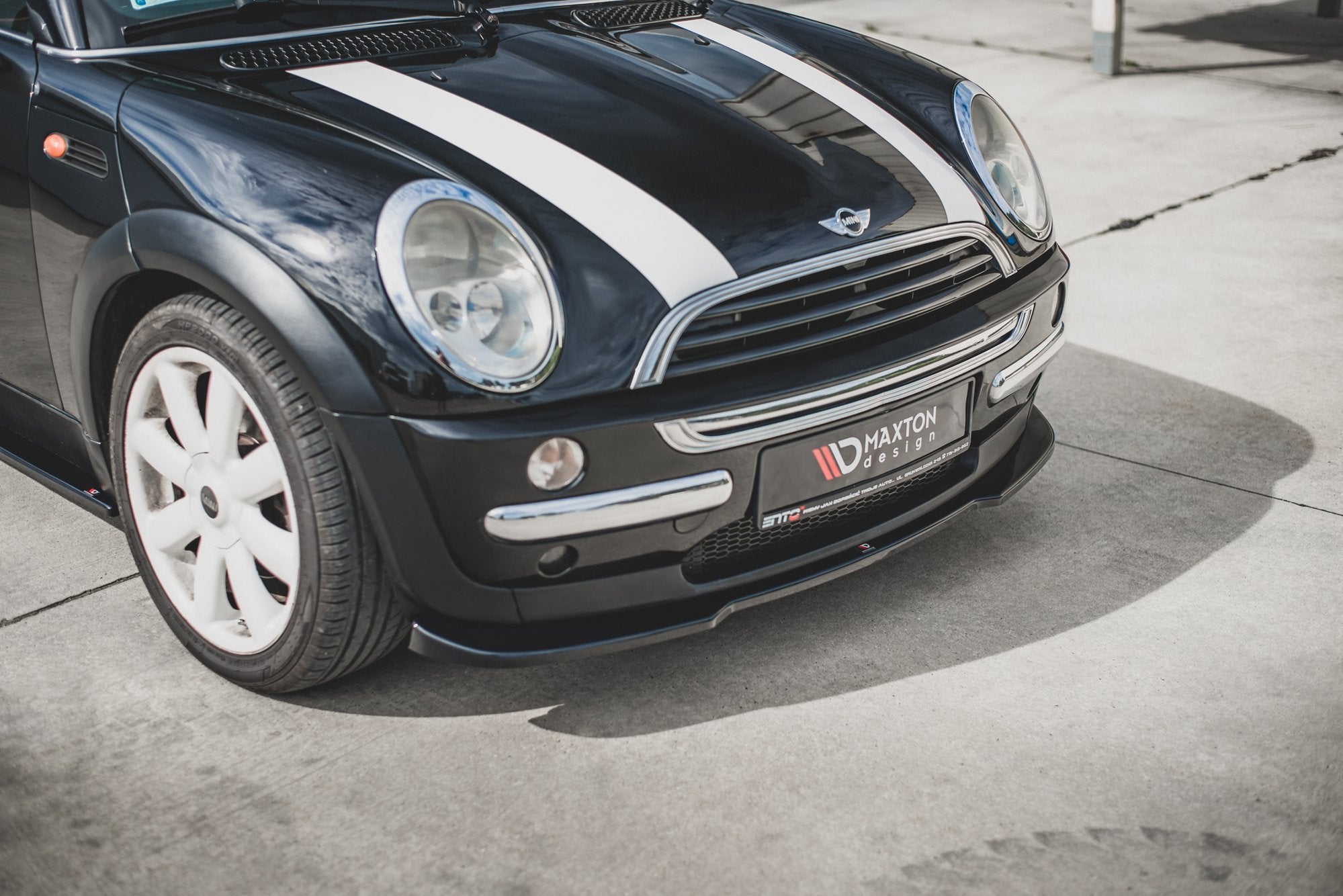 Front-Splitter-Mini-Cooper-/-One-R50---Gloss-Black