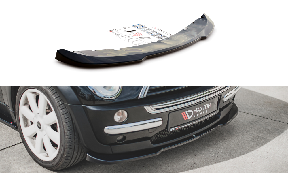Front-Splitter-Mini-Cooper-/-One-R50---Gloss-Black